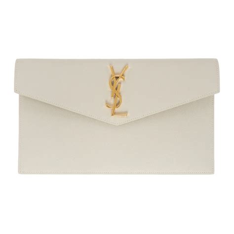 ysl white uptown clutch|yves saint laurent uptown clutch.